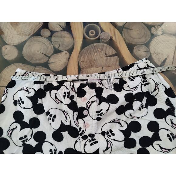 Wonderful World of Disney Mickey Pajama pants all over print micro corduroy VTG - Picture 6 of 9